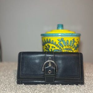 Coach Black Leather Wallet